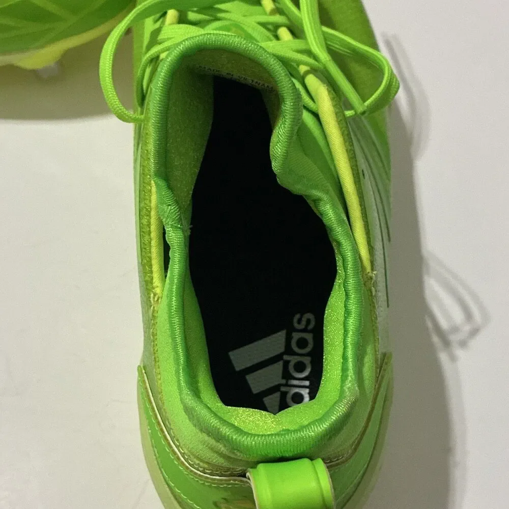 Adidas Adizero Afterburner AQ0093 Baseball Cleats Neon Green Mens 9 NWOB